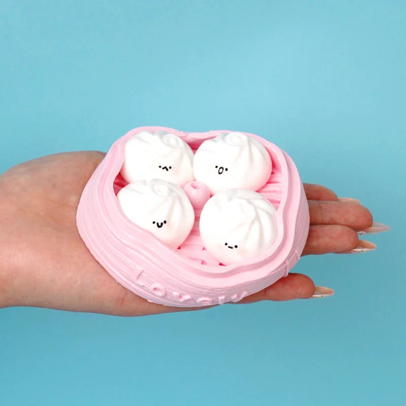 Pawtoto A Basket of Bao Squishy Toy Handmade Food Grade Silicon