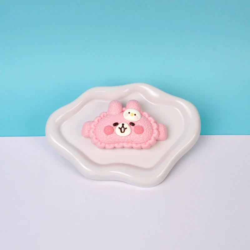 Pawtoto Adorable Bunny Eye Mask Squishy Toy Handmade Food Grade Silicon