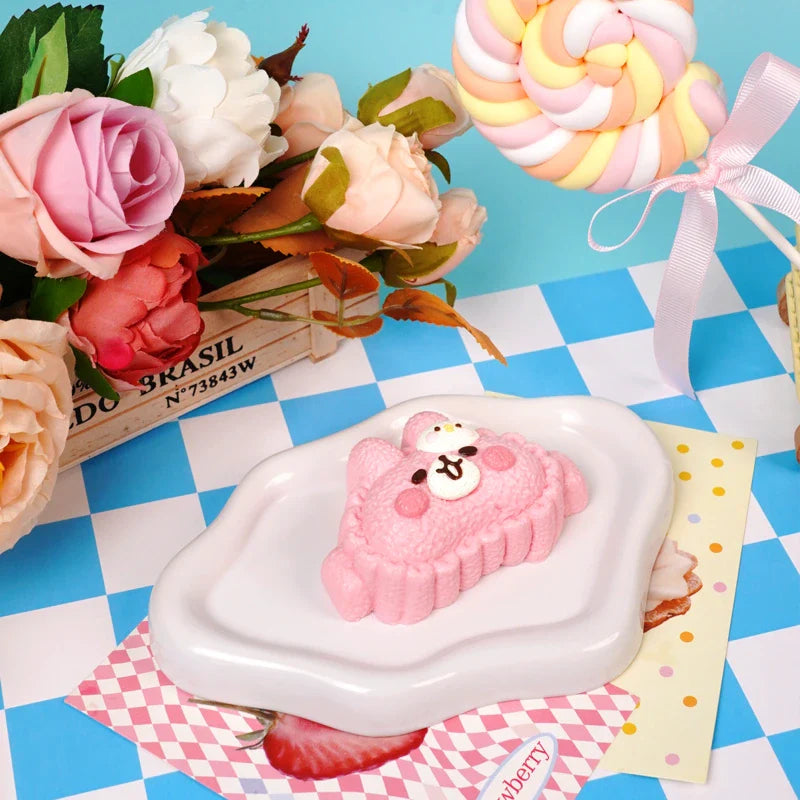 Pawtoto Adorable Bunny Eye Mask Squishy Toy Handmade Food Grade Silicon