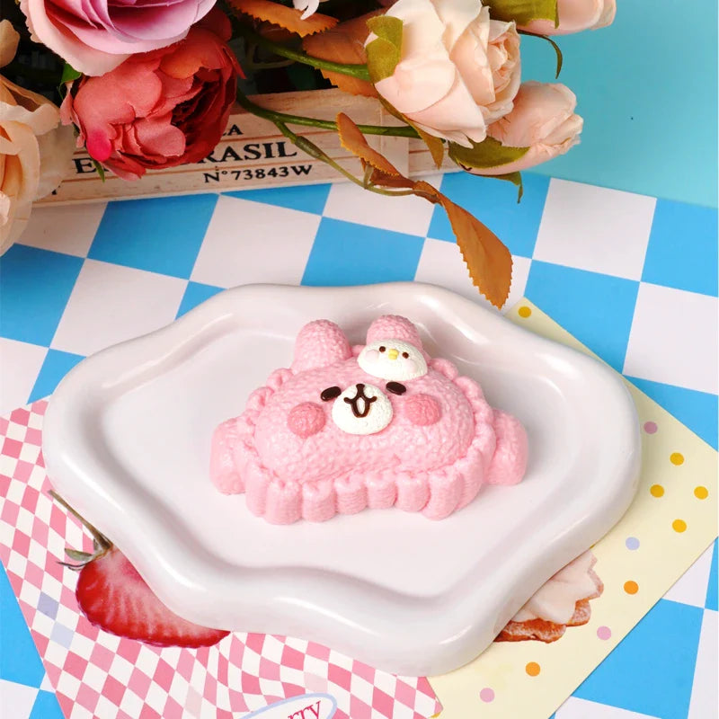 Pawtoto Adorable Bunny Eye Mask Squishy Toy Handmade Food Grade Silicon