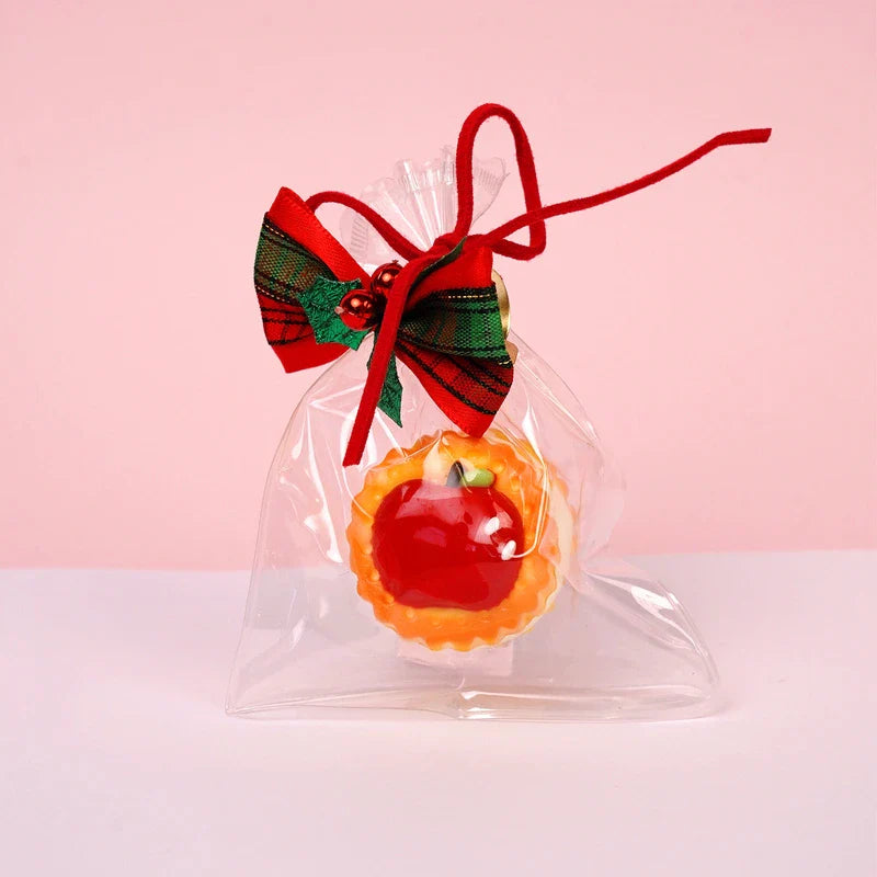 Pawtoto Christmas Apple Cookie Squishy Toy Handmade Food Grade Silicon