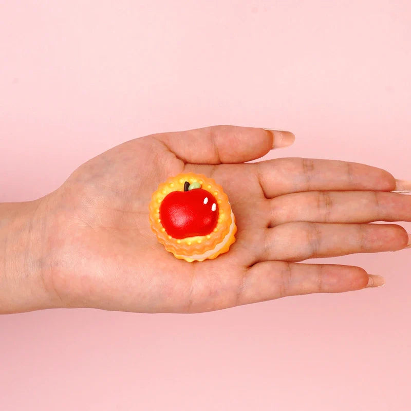 Pawtoto Christmas Apple Cookie Squishy Toy Handmade Food Grade Silicon