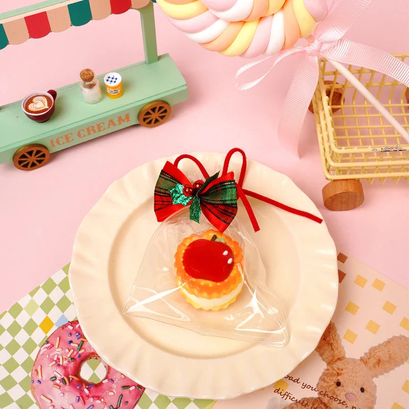 Pawtoto Christmas Apple Cookie Squishy Toy Handmade Food Grade Silicon