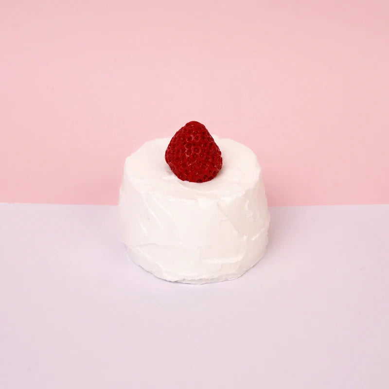 Pawtoto Creamy Strawberry Cake Squishy Toy Handmade Food Grade Silicon