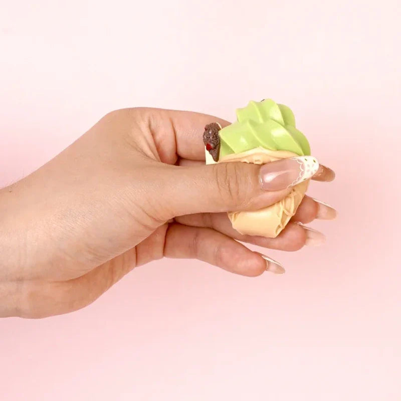 Pawtoto Pawtoto Mini Ice Cream Green Squishy Toy Handmade Food Grade Silicon  Squishy Toy Handmade Food Grade Silicon