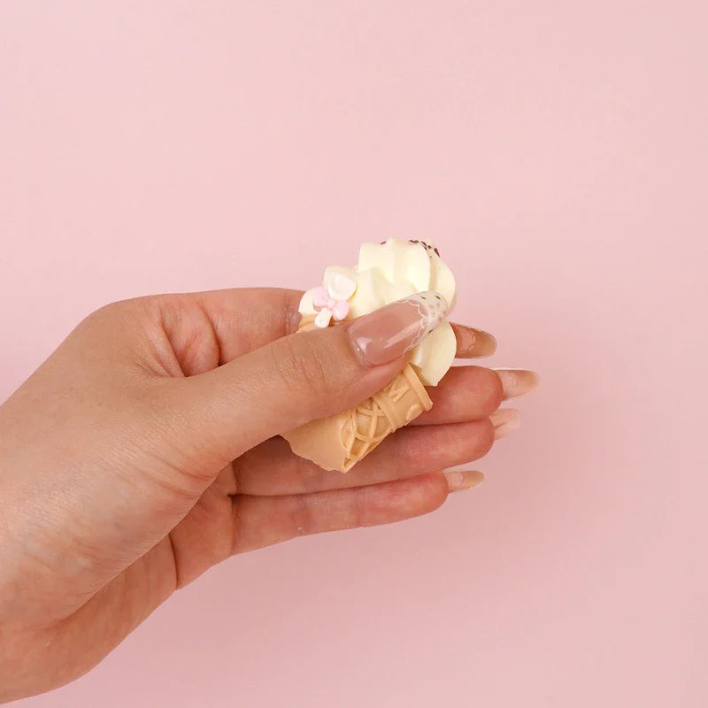 Pawtoto Pawtoto Mini Ice Cream Green Squishy Toy Handmade Food Grade Silicon  Squishy Toy Handmade Food Grade Silicon