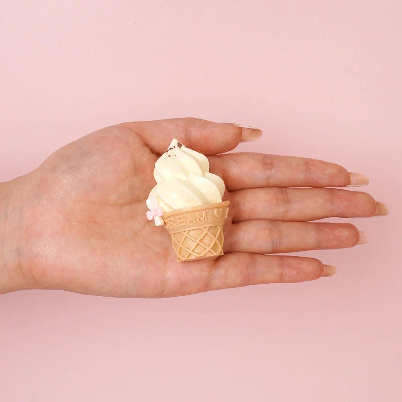 Pawtoto Pawtoto Mini Ice Cream Green Squishy Toy Handmade Food Grade Silicon  Squishy Toy Handmade Food Grade Silicon